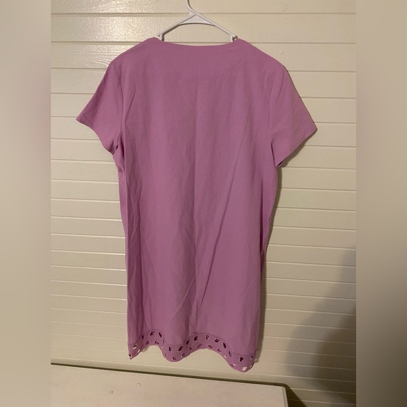 MISSLOOK Soft Pink Cotton Blend Dress L - Picture 2 of 4